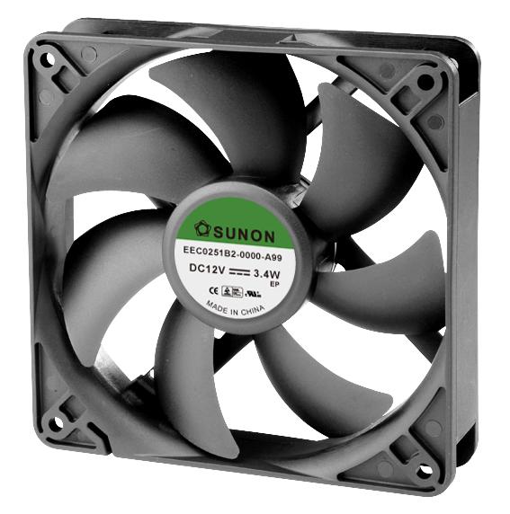 EEC0251B2-0000-A99 FAN, STANDARD, 120MM, 12VDC SUNON