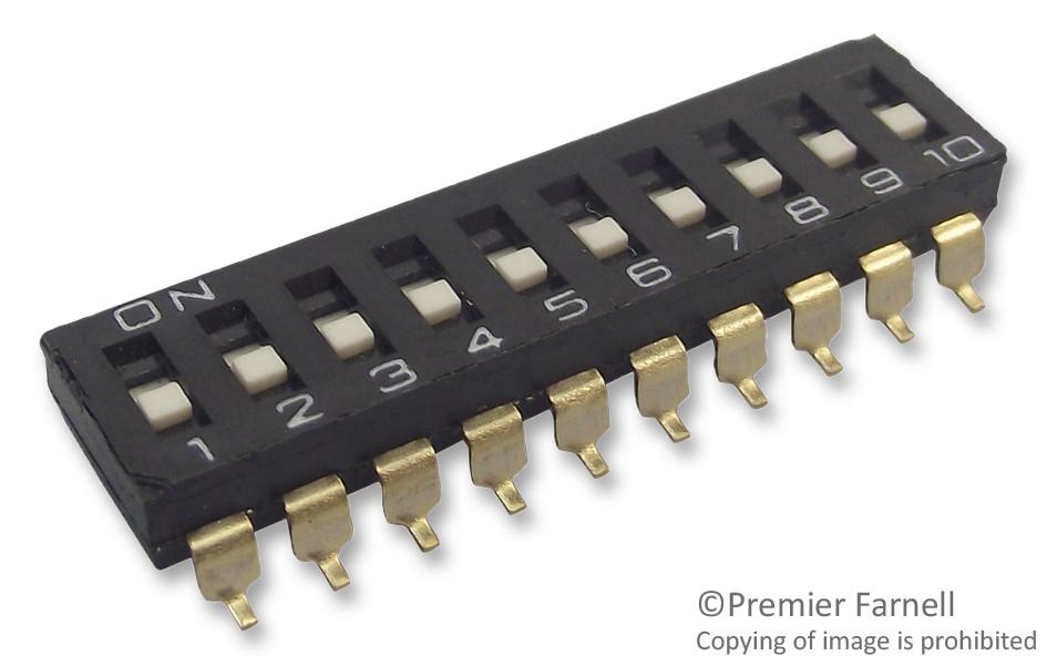 A6S5104H SWITCH, DIP, RAISED ACTUATOR, 5 WAY OMRON