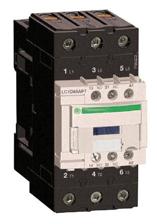 LC1D65AF7 CONTACTOR, 37KW 65 AMP, 110V AC COIL SCHNEIDER ELECTRIC