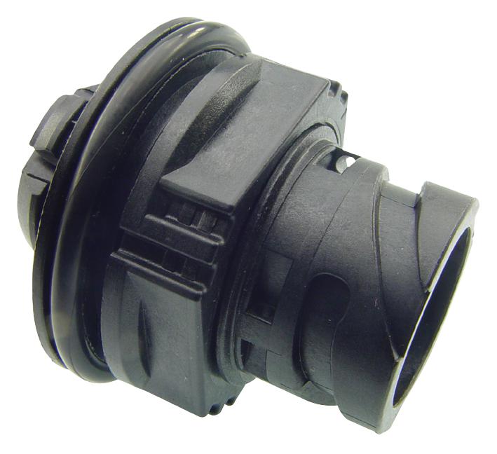 APD-1CP-K2 RECEPTACLE, JAM NUT, APD, BLK, 4WAY ITT CANNON