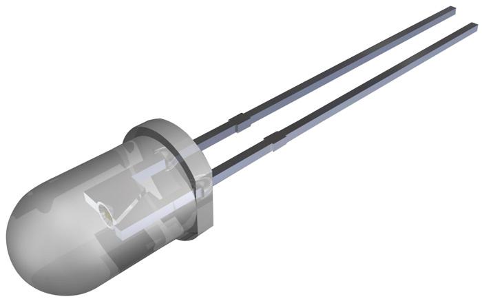 VLHW5100 LED, WHITE, 11.2CD, T-1 3/4 VISHAY