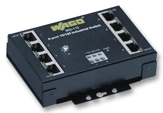 852-112 8-PORT 100BASE-TX INDUST. ECO SWITCH WAGO