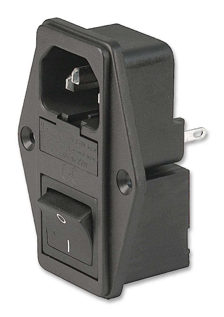 4304.6092 INLET, IEC, C14, 6765, 10A SCHURTER