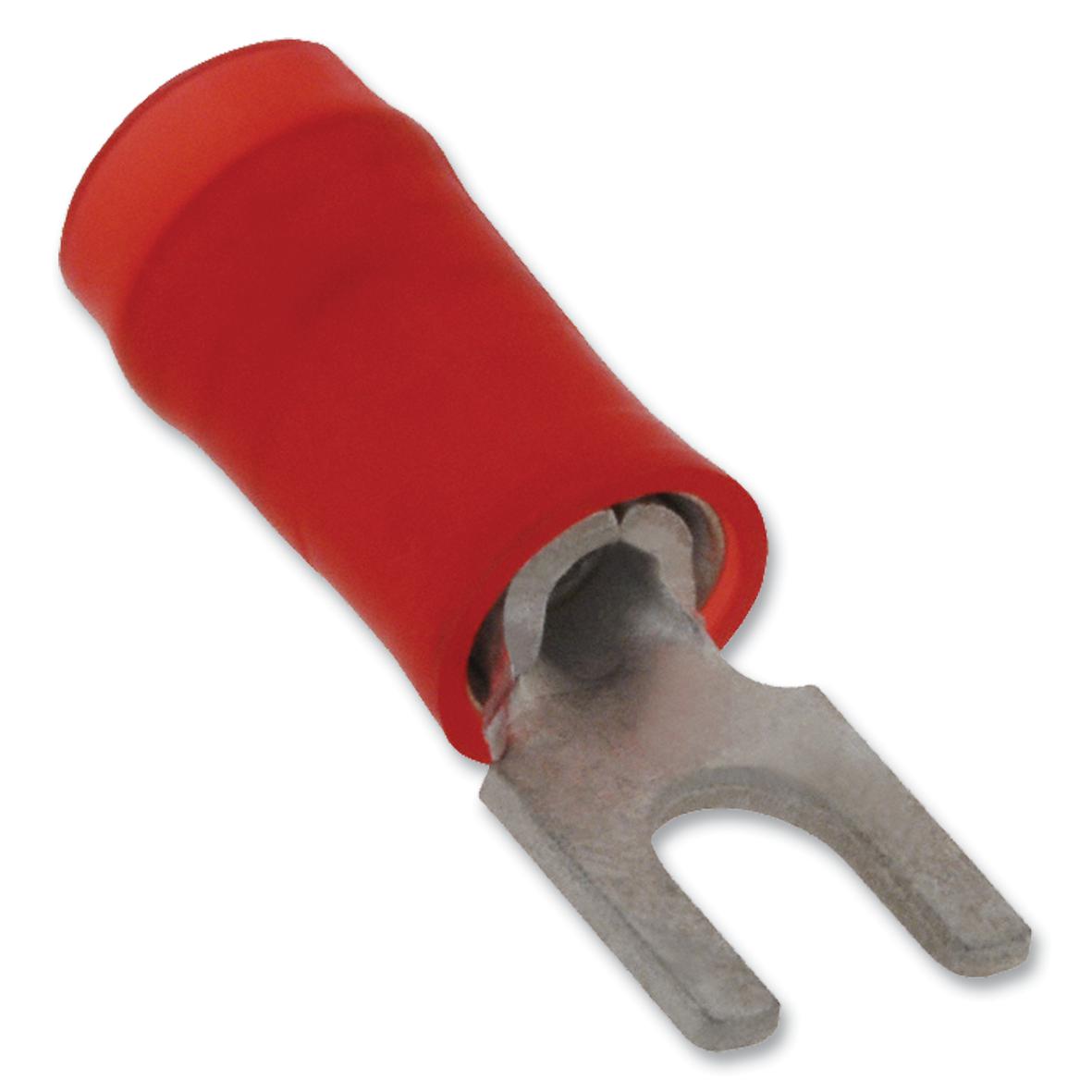327717 TERMINAL, SPADE/FORK, 4, CRIMP, RED AMP - TE CONNECTIVITY