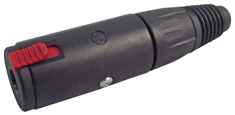 NJ3FC6CBAG SOCKET, 1/4" JACK, LOCKING, BLACK NEUTRIK