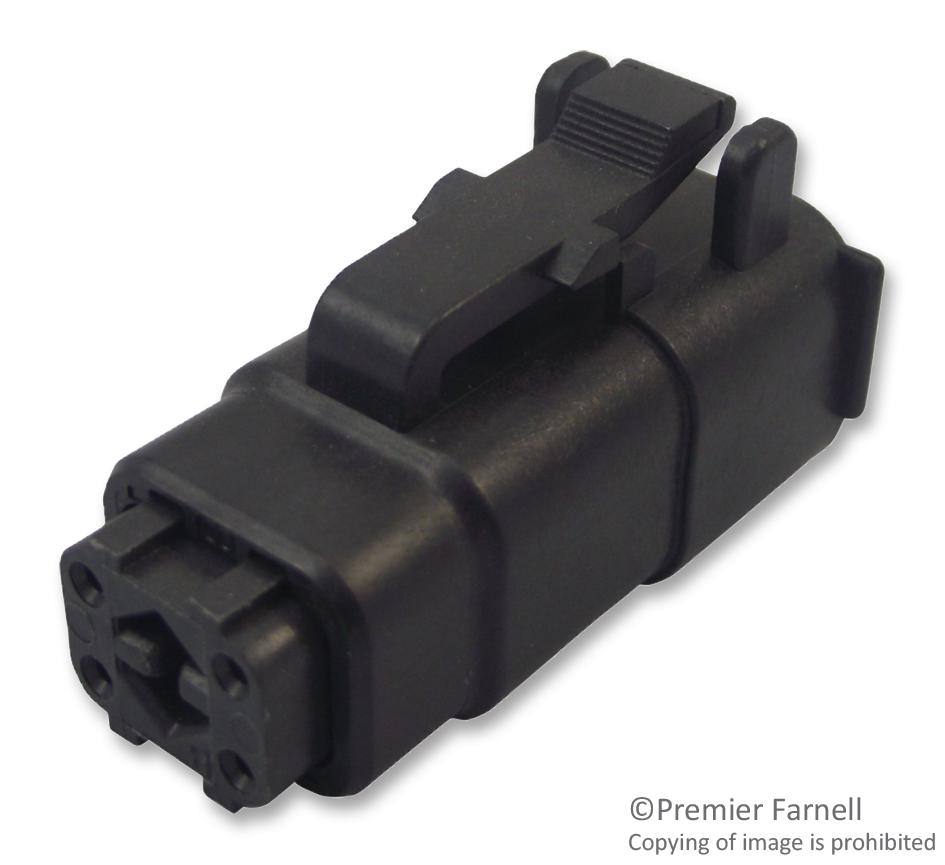 DTMH06-4SB AUTOMOTIVE HOUSING, PLUG, 4POS, 7.5A DEUTSCH - TE CONNECTIVITY