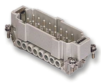 CNEM16T INSERT, MALE, 16P+E, 16A, 500V ILME