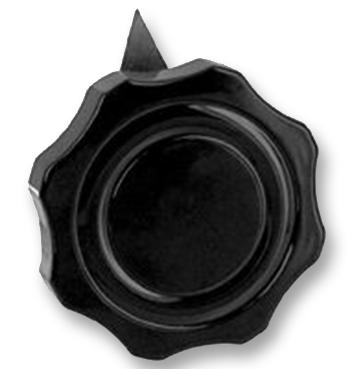 5104E HAND WHEEL POINTER KNOB, 9.525MM, KNOB OHMITE