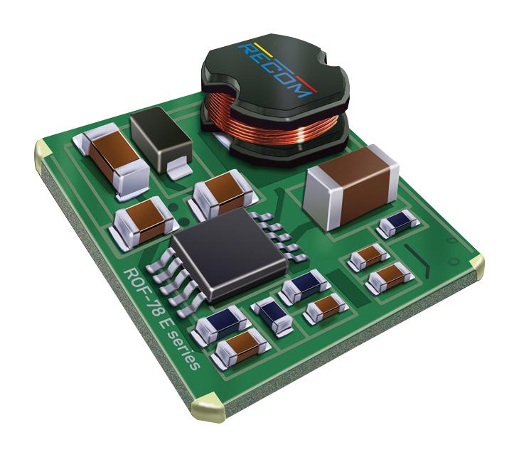 ROF-78E5.0-0.5SMD-R DC/DC, SINGLE O/P, 0. 5A, 2.5W RECOM POWER