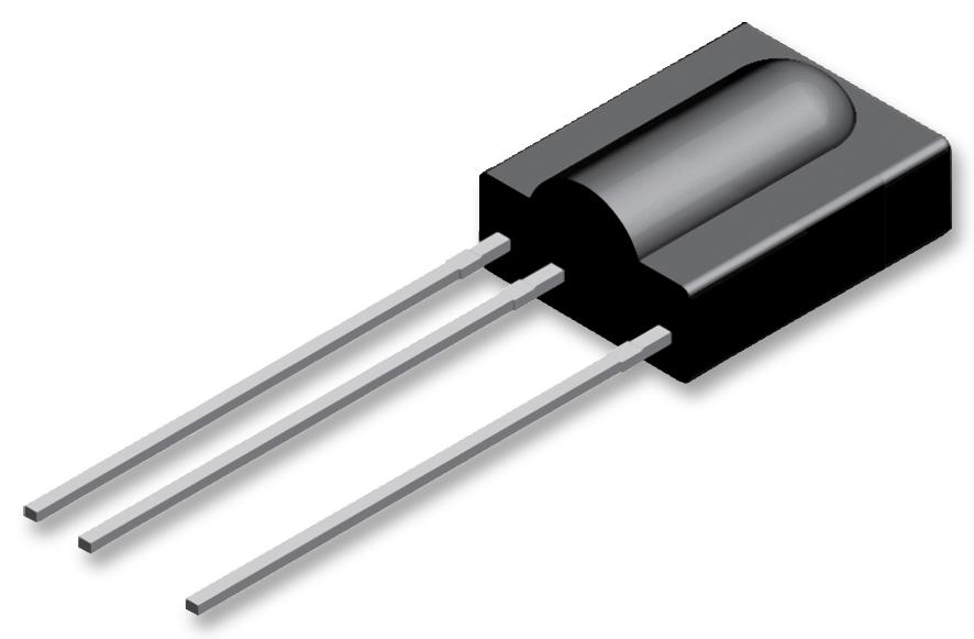 TSOP31138 IR RECEIVER, 45M, 0.12MW/M2, SIDE TH VISHAY
