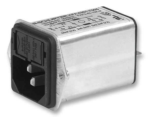 4301.7207 INLET FILTER, IEC, MEDICAL, 2P, 6A SCHURTER