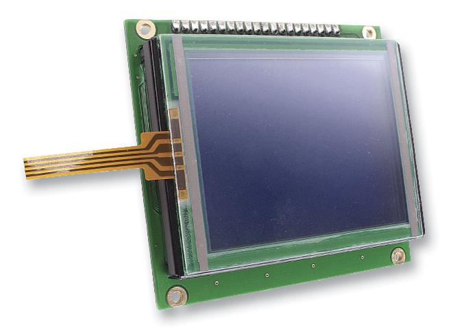 MIKROE-240 DISPLAY BOARD, GLCD 128X64, W/ TOUCH MIKROELEKTRONIKA
