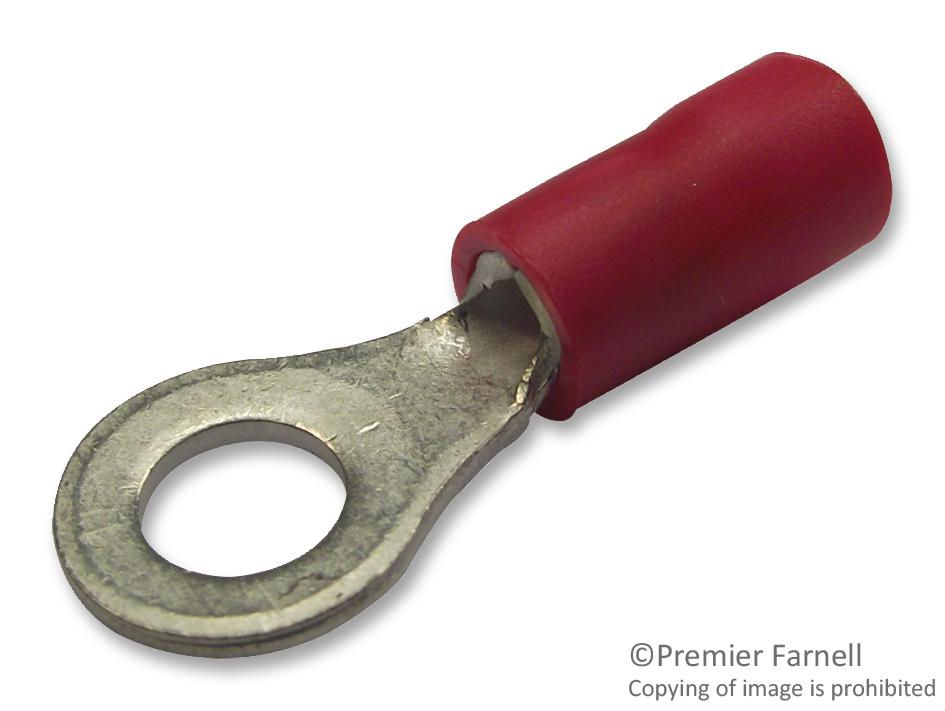 324054 TERMINAL, RING TONGUE, M10, 2AWG, RED AMP - TE CONNECTIVITY