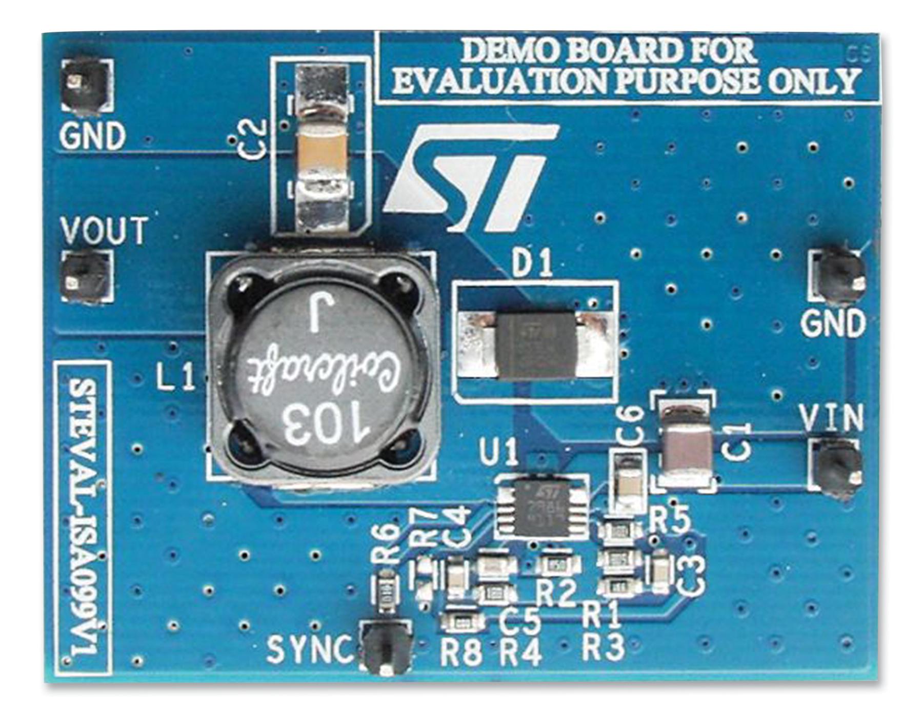 STEVAL-ISA099V1 STEP DOWN SMPS, 3A, DEV BOARD STMICROELECTRONICS
