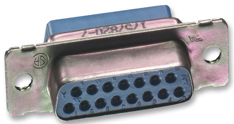204500-1 CONNECTOR, RECEPTACLE, D SUB, 15WAY AMP - TE CONNECTIVITY