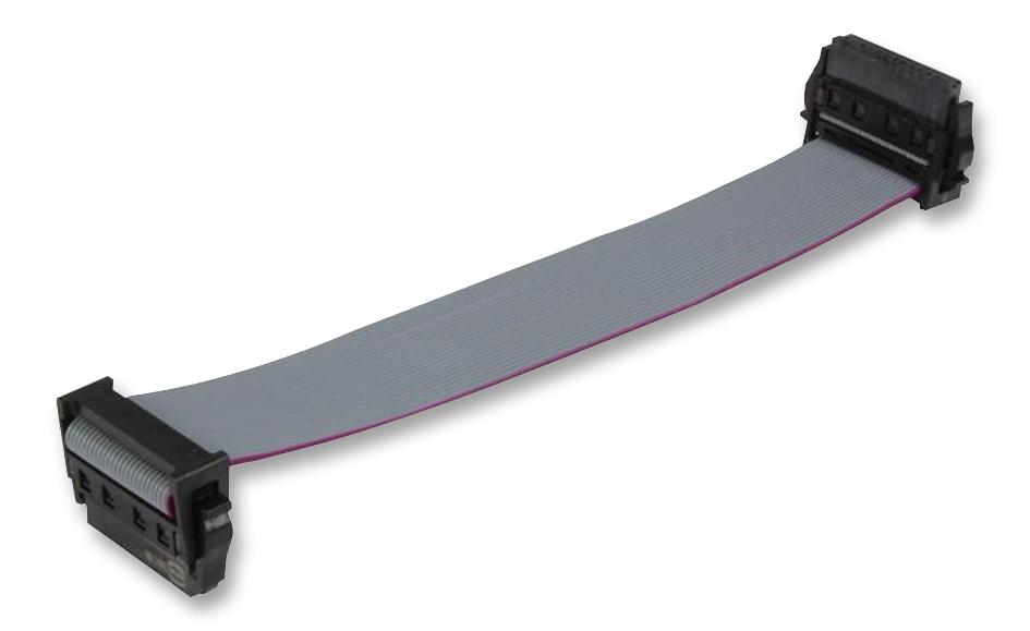 33 15 243 0200 014 RIBBON CABLE, IDC, GREY, 200MM, 50WAY HARTING