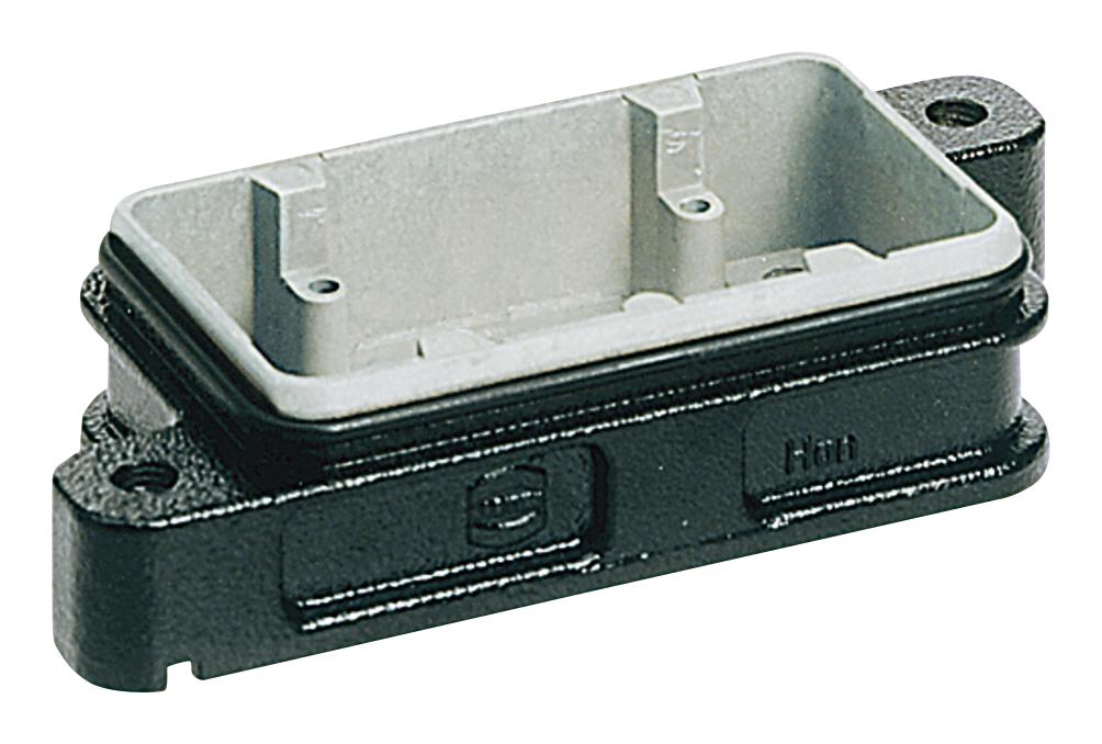 09 40 006 0311 HOUSING, BULKHEAD, HPR 6B, ALUMINIUM HARTING