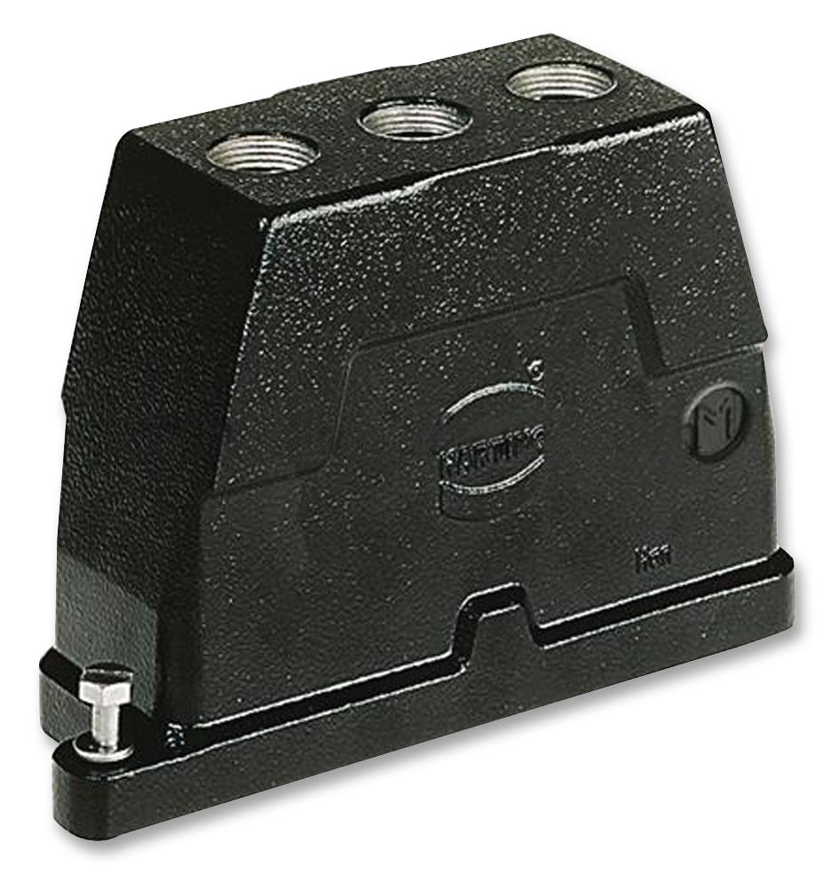 19 40 024 0461 HOOD, HPR 24B, 3 X M25, ALUMINIUM HARTING