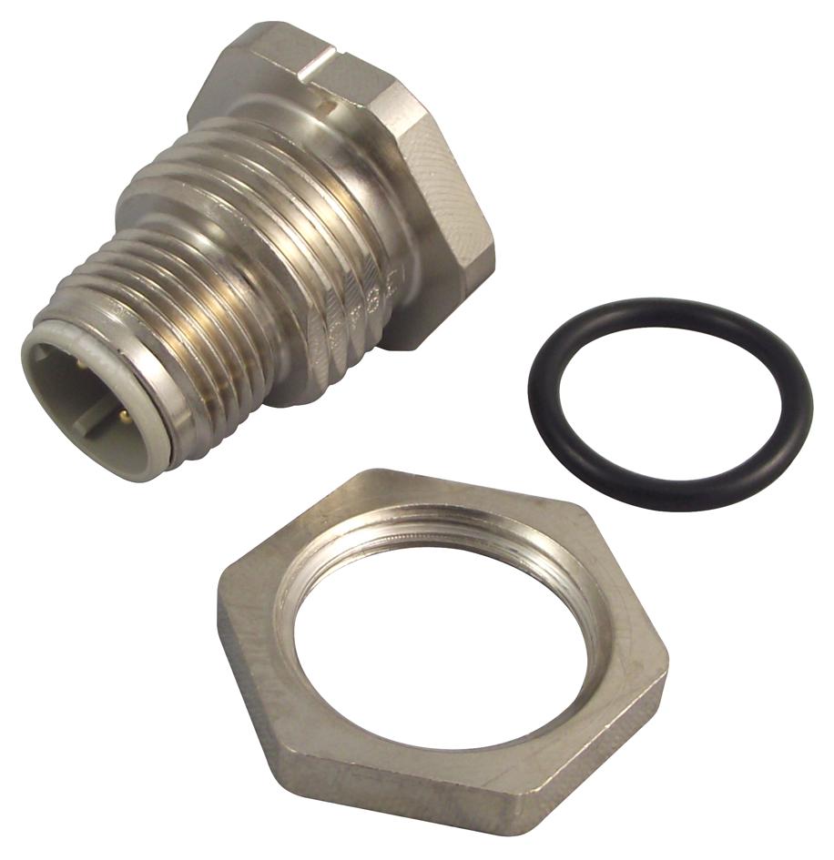 21 03 371 1400 PLUG, PANEL, HARAX M12, D-CODED, 4P HARTING