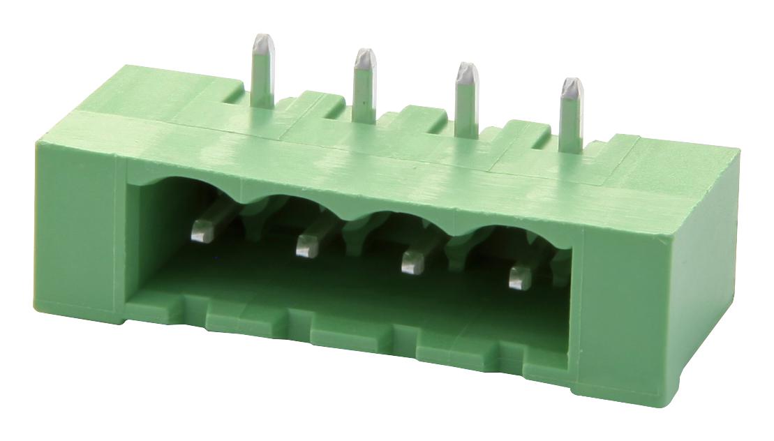 MSTBA 2,5/ 4-G-5,08-LR TERMINAL BLOCK, HEADER, 4POS, TH PHOENIX CONTACT