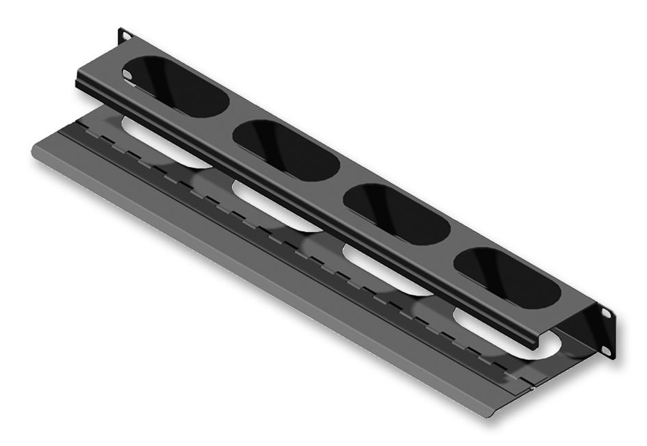 PCMDD19001BK1 CABLE TIDY, 1U, HINGED HAMMOND