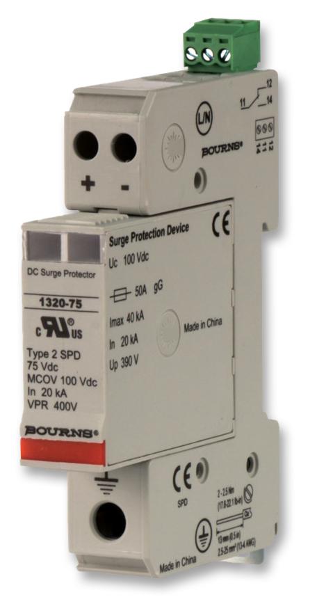 1320-S-48 MAINS SURGE PROTECTOR, 65VDC, DIN RAIL BOURNS
