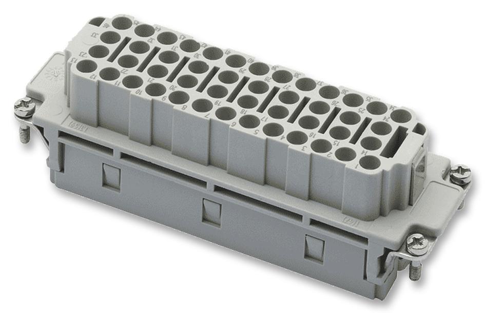 C146 10B046 500 10 INSERT, RECEPTACLE, 46+PE WAY, CRIMP AMPHENOL SINE/TUCHEL