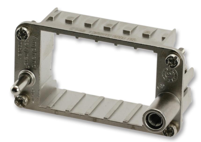 C146 10S010 000 15 FEMALE FRAME, HEAVY MATE, FOR 3 MODULES AMPHENOL SINE/TUCHEL