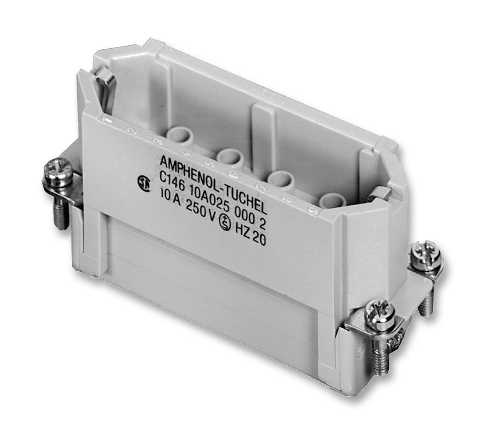 C146 10A025 000 2 INSERT, PLUG, 25+PE WAY, CRIMP AMPHENOL SINE/TUCHEL