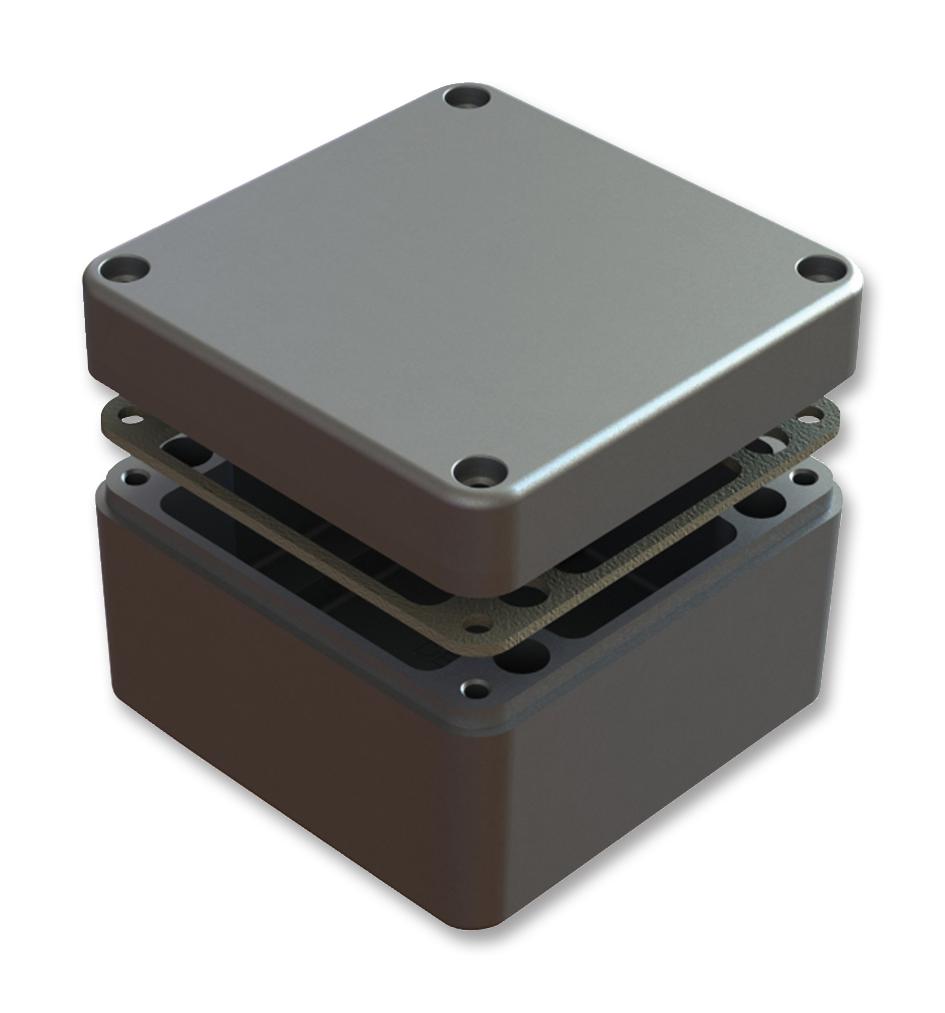 486-121209-68 ENCLOSURE, ALU, 125X125X90MM, IP68 DELTRON ENCLOSURES