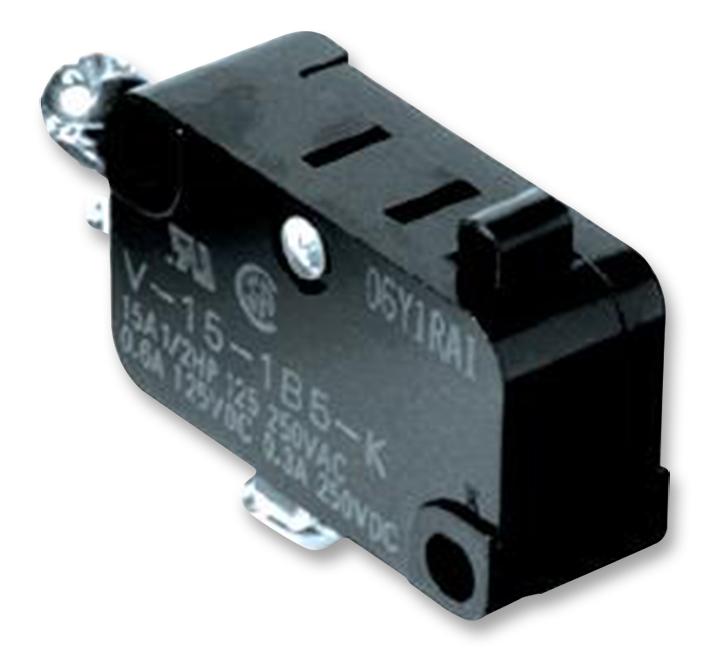 V-15-1C25 MICROSWITCH, PIN, SPDT, 15A, 250VAC OMRON