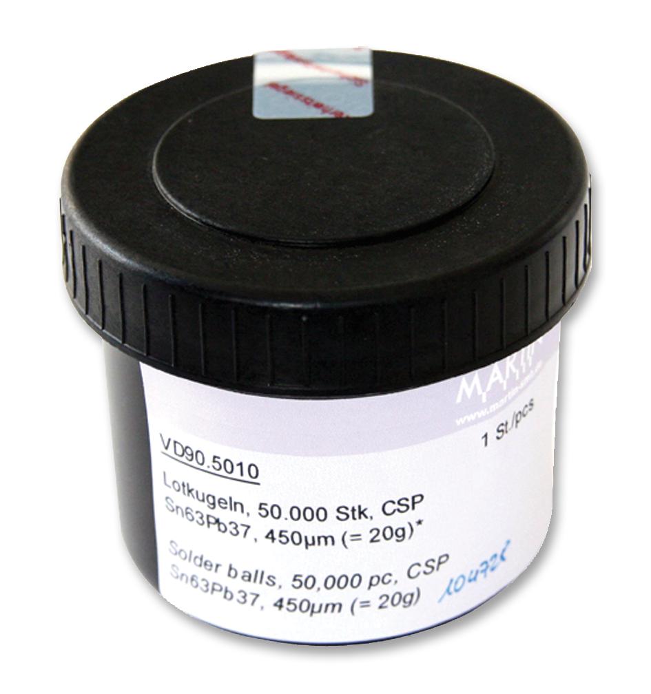 VD90.5010 SOLDER BALLS, 63/37, 220 DEG, 450UM MARTIN SMT