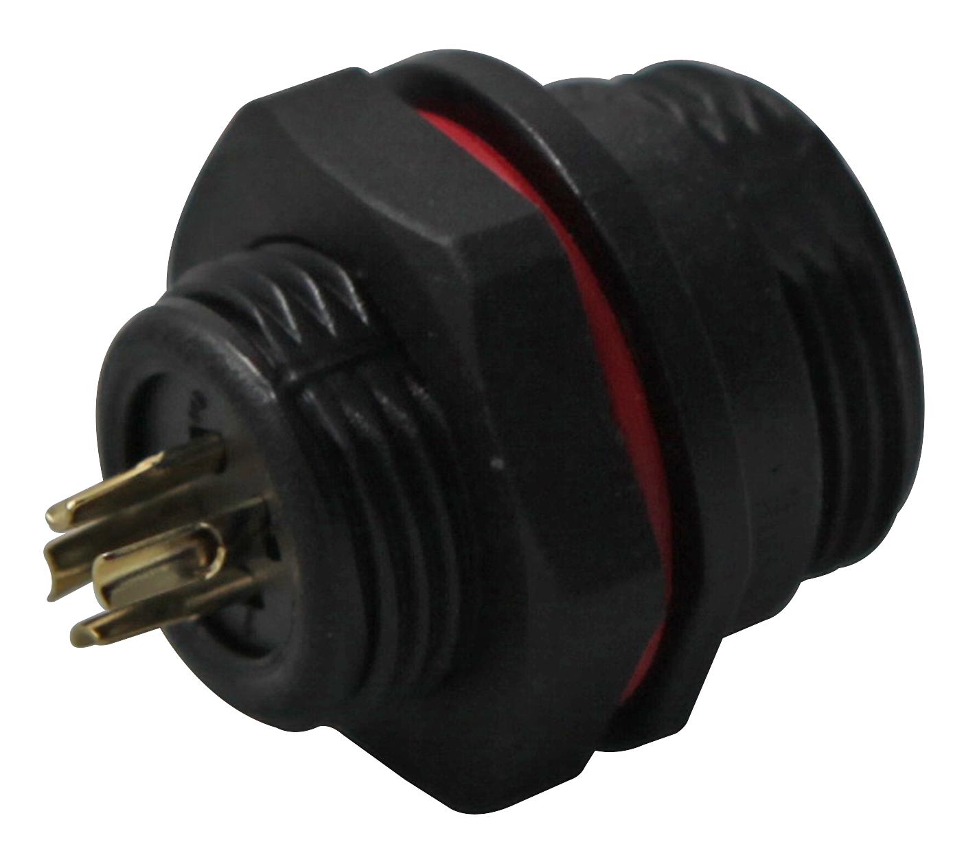 FM686804 CIRCULAR, RECEPTACLE, PIN, 4 WAY, PANEL CLIFF ELECTRONIC COMPONENTS