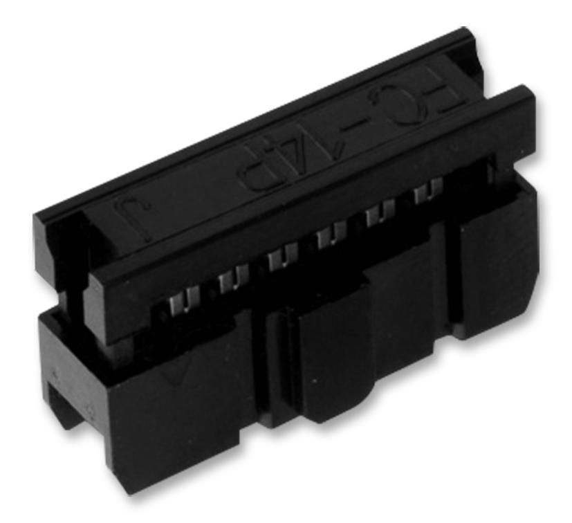 61201423021 SOCKET, IDC, 2.54MM, STRAIN RELIEF, 14P WURTH ELEKTRONIK