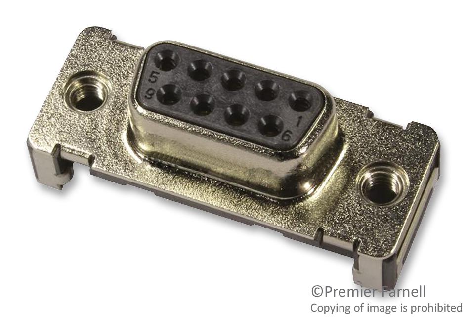 09 55 315 6611 741 D SUB, RECEPTACLE, SMT, M3, 25WAY, REEL HARTING