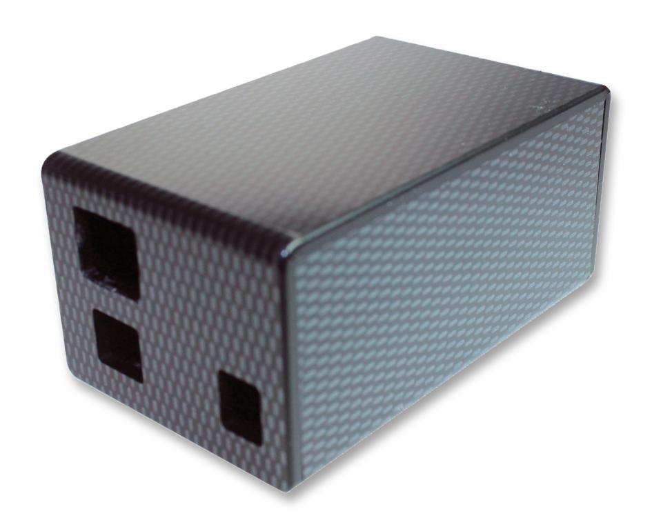 CBARD-CAR ARDUINO UNO ENCLOSURE, HIPS, CARBON CAMDENBOSS