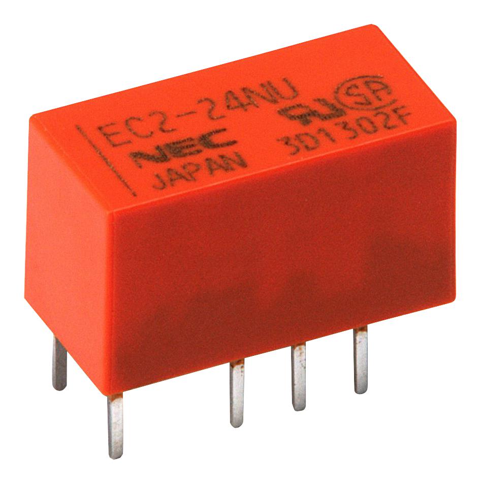 EC2-12SNU RELAY, SIGNAL, DPDT, 250VAC, 220VDC, 2A KEMET