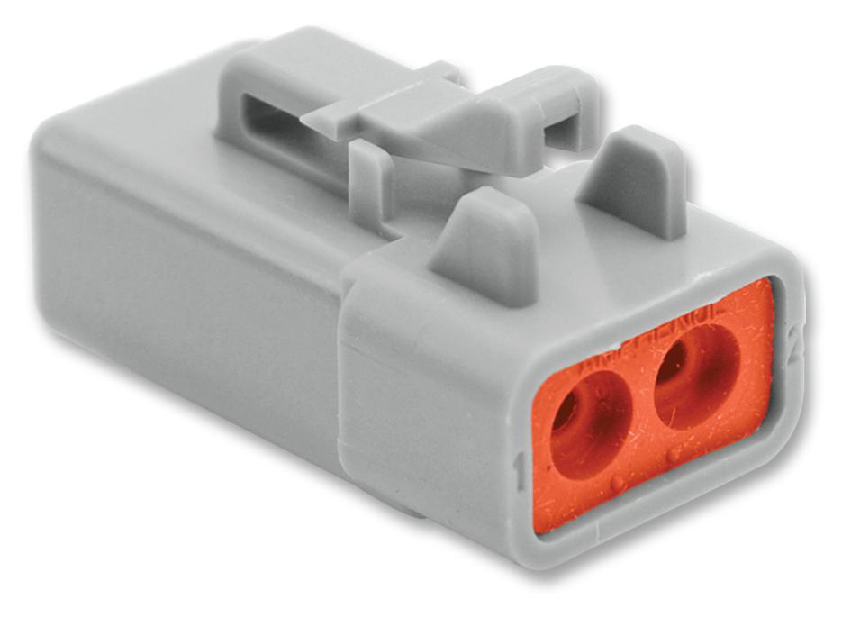 ATP06-2S CONNECTOR HOUSING, PLUG, 2 WAY, PLASTIC AMPHENOL SINE/TUCHEL