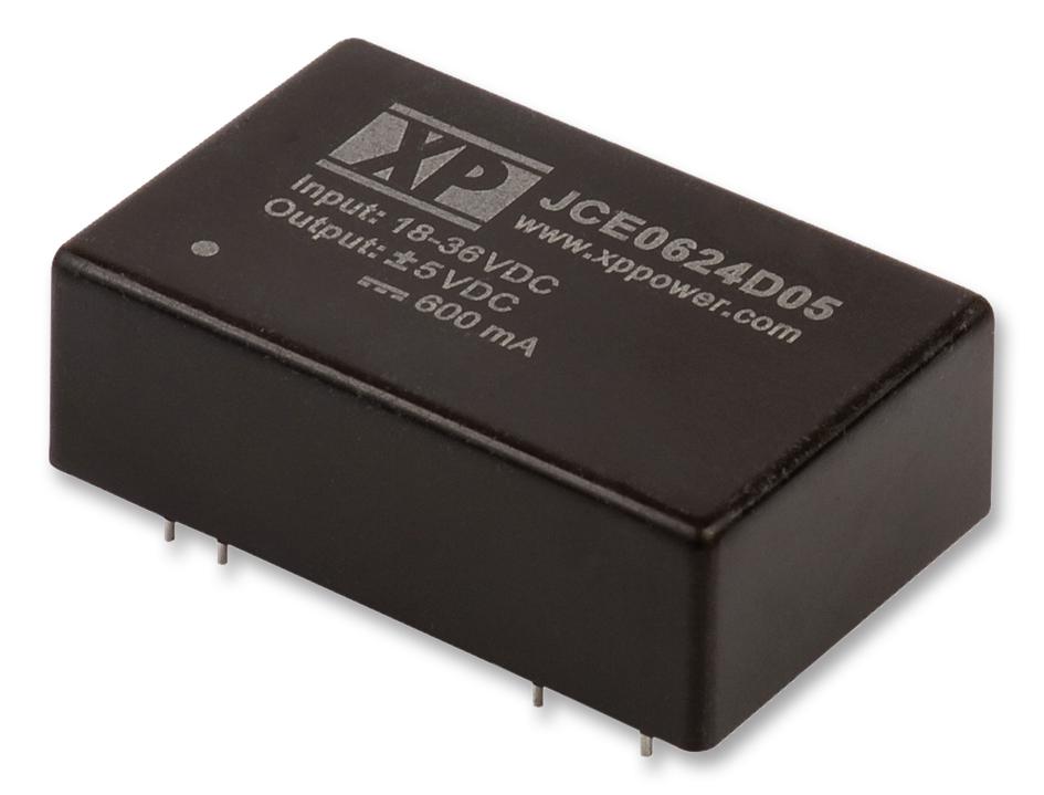 JCE0612D05 DC/DC CONVERTER, 6W, +/-5V, +/-0.6A XP POWER