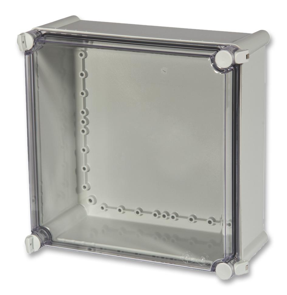 PC 2828 13 T-2FSH ENCL. ENCLOSURE, PC, GRY, CLR LID, 280X280X130 FIBOX