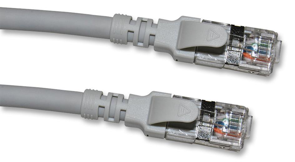 2996AS-1GY PATCH LEAD, CAT6A, GREY, 1M VIDEK