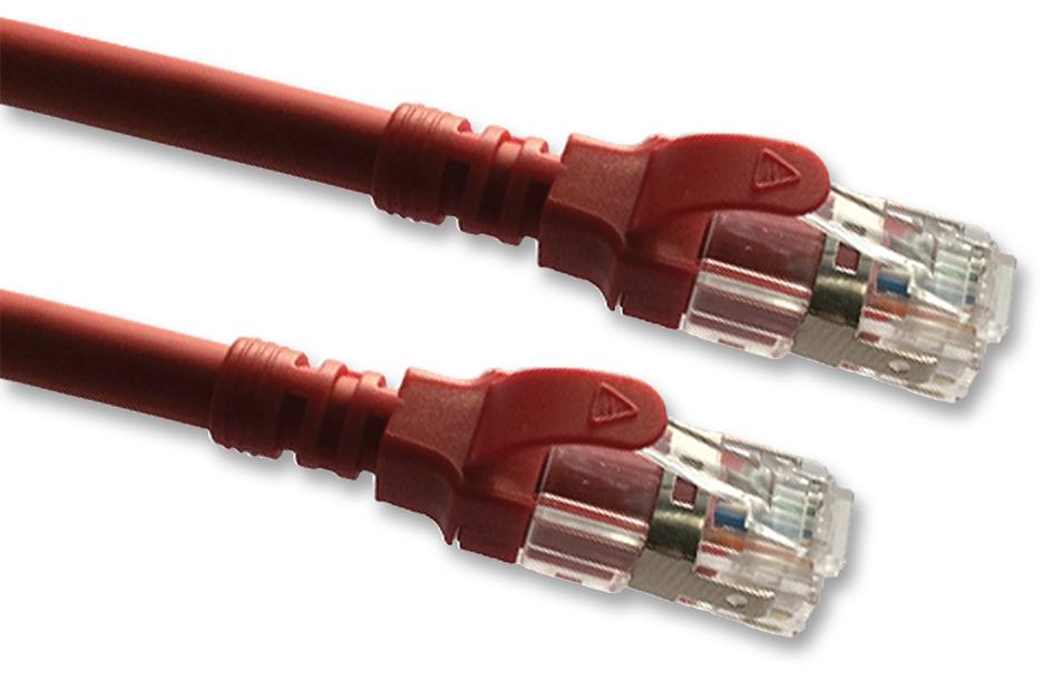 2996AS-3R PATCH LEAD, CAT6A, RED, 3M VIDEK