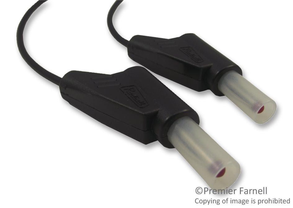 R948150600 TEST LEAD, BLK, 1M, 750V, 15A RADIALL