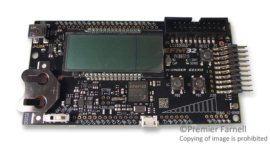 EFM32WG-STK3800 STARTER BOARD, MCU SILICON LABS