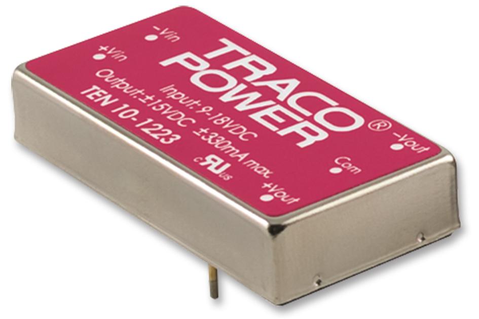 TEN 10-2413 DC-DC CONV, ISO POL, 1 O/P, 0.67A, 15V TRACO POWER