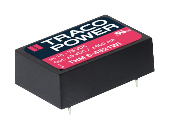 THM 6-2411WI DC-DC CONV, ISO POL, 1 O/P, 1.2A, 5V TRACO POWER