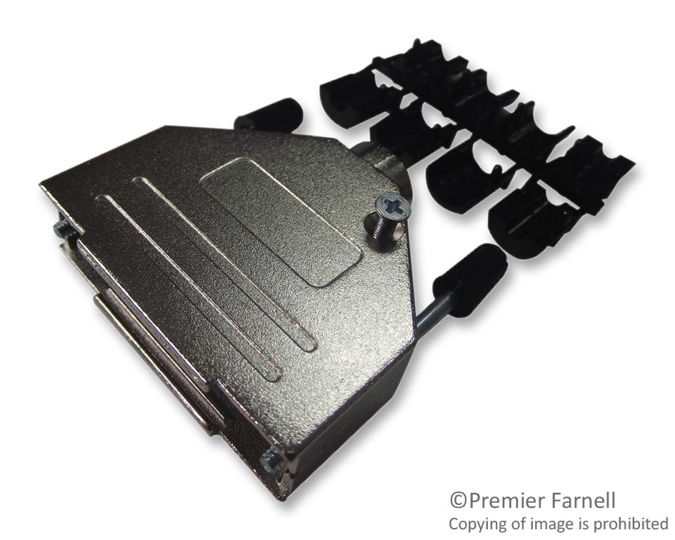 DTZK25-K D SUB BACKSHELL, SHIELDED, SIZE DB, ZINC OSSI