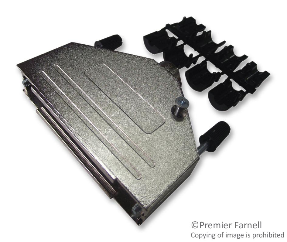 DTZK37-K D SUB BACKSHELL, SHIELDED, SIZE DC, ZINC OSSI