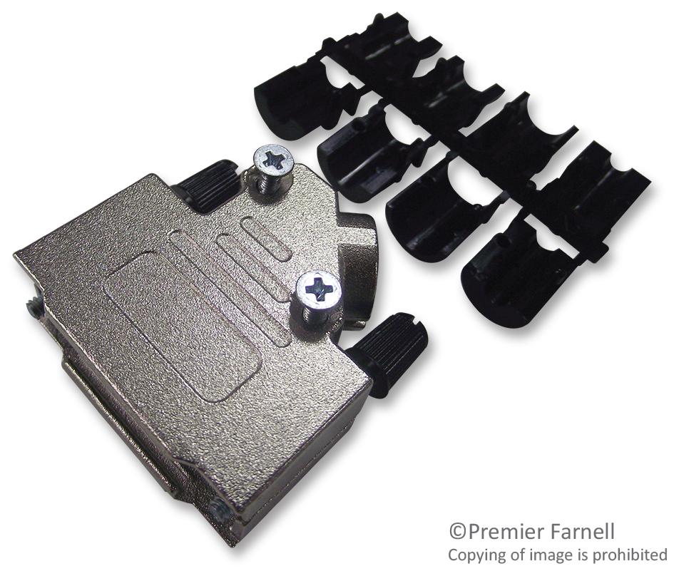 DVZK15-BULK/50 D SUB BACK SHELL, 45DEG, SIZE DA, ZINC OSSI