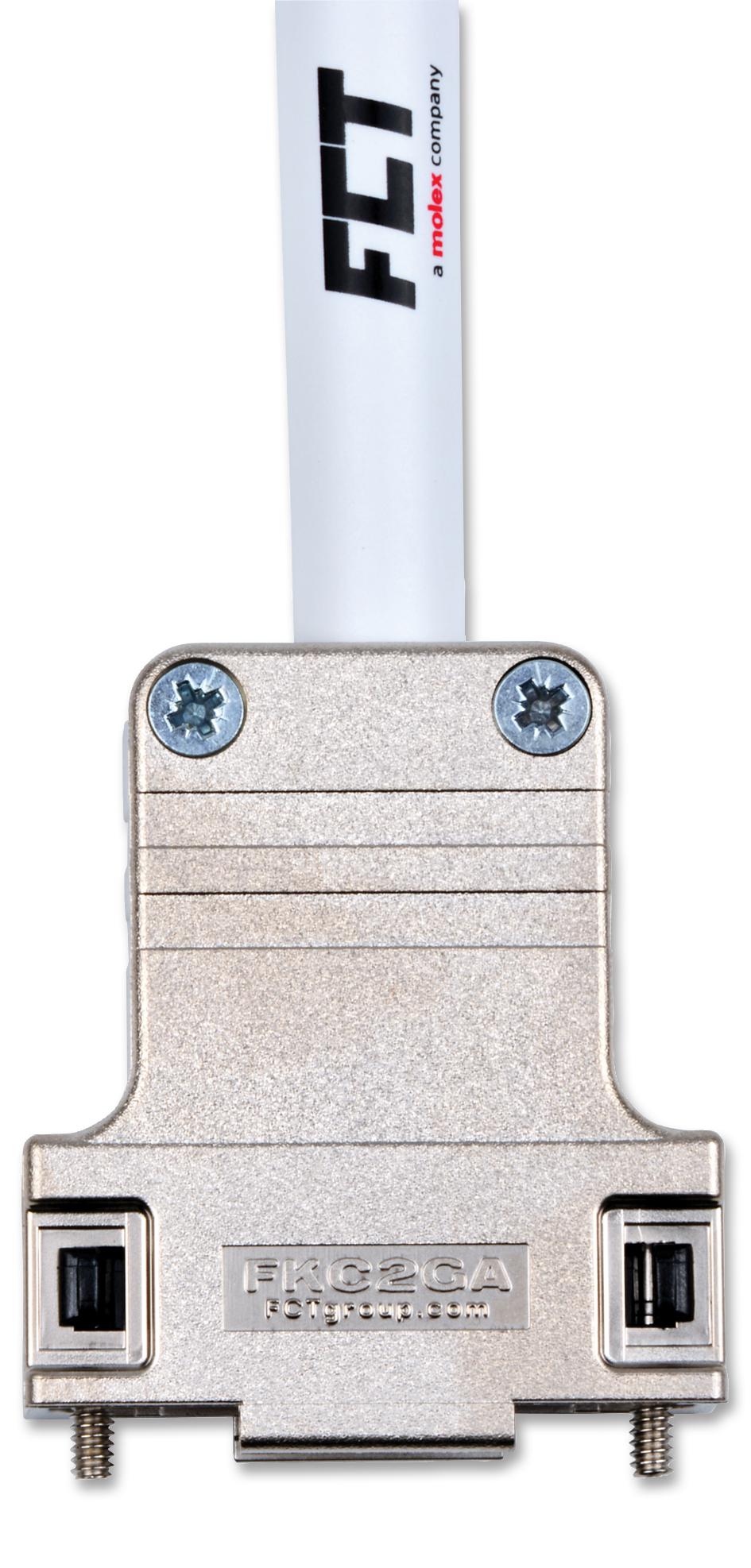 172704-0116 D-SUB BACKSHELL, DA, 180°, ABS MOLEX / FCT